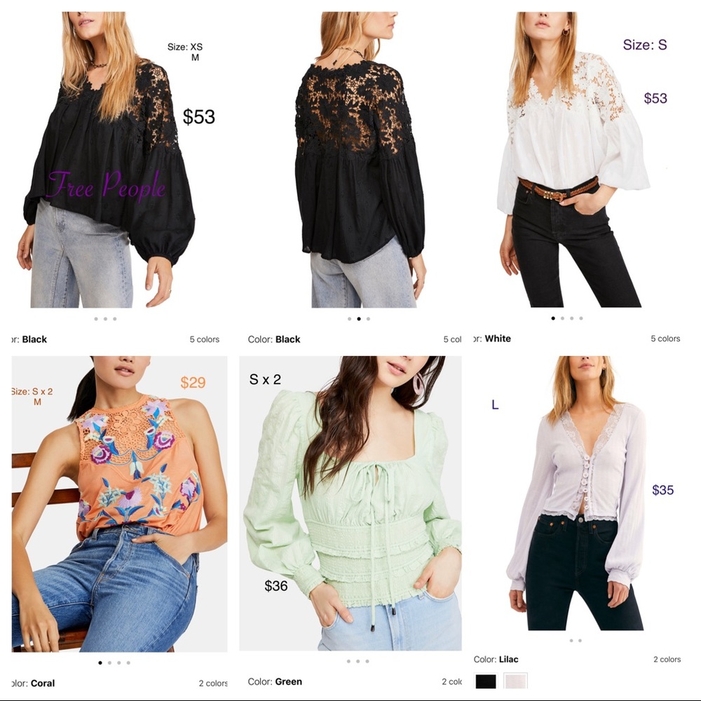 Women tops and sandals